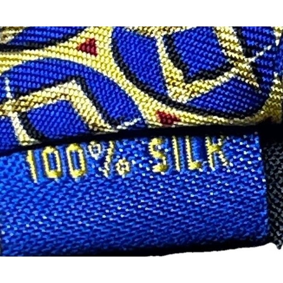 The Craftsman's Apron Masonic Royal Arch Symbol Silk Tie Blue Gold Maroon - Picture 7 of 7